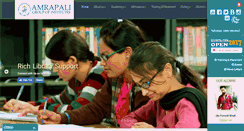 Desktop Screenshot of amrapali.ac.in