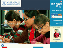 Tablet Screenshot of amrapali.ac.in